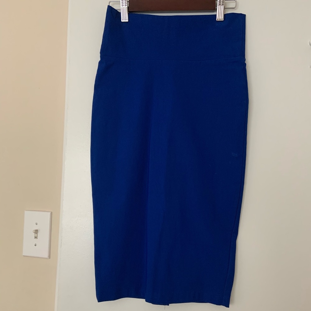 Blue Pencil Skirt